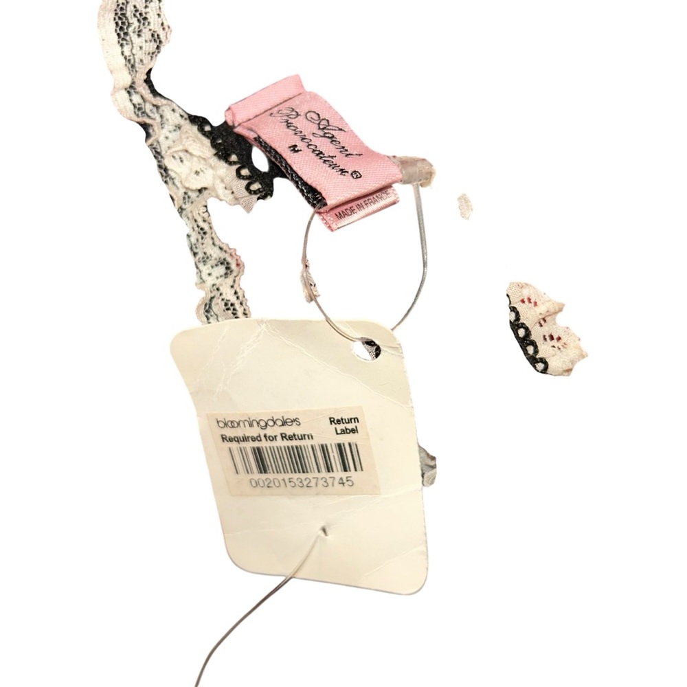 Agent Provocateur Black and Cream Lace garter Belt NEW NWT M - Picture 7 of 7